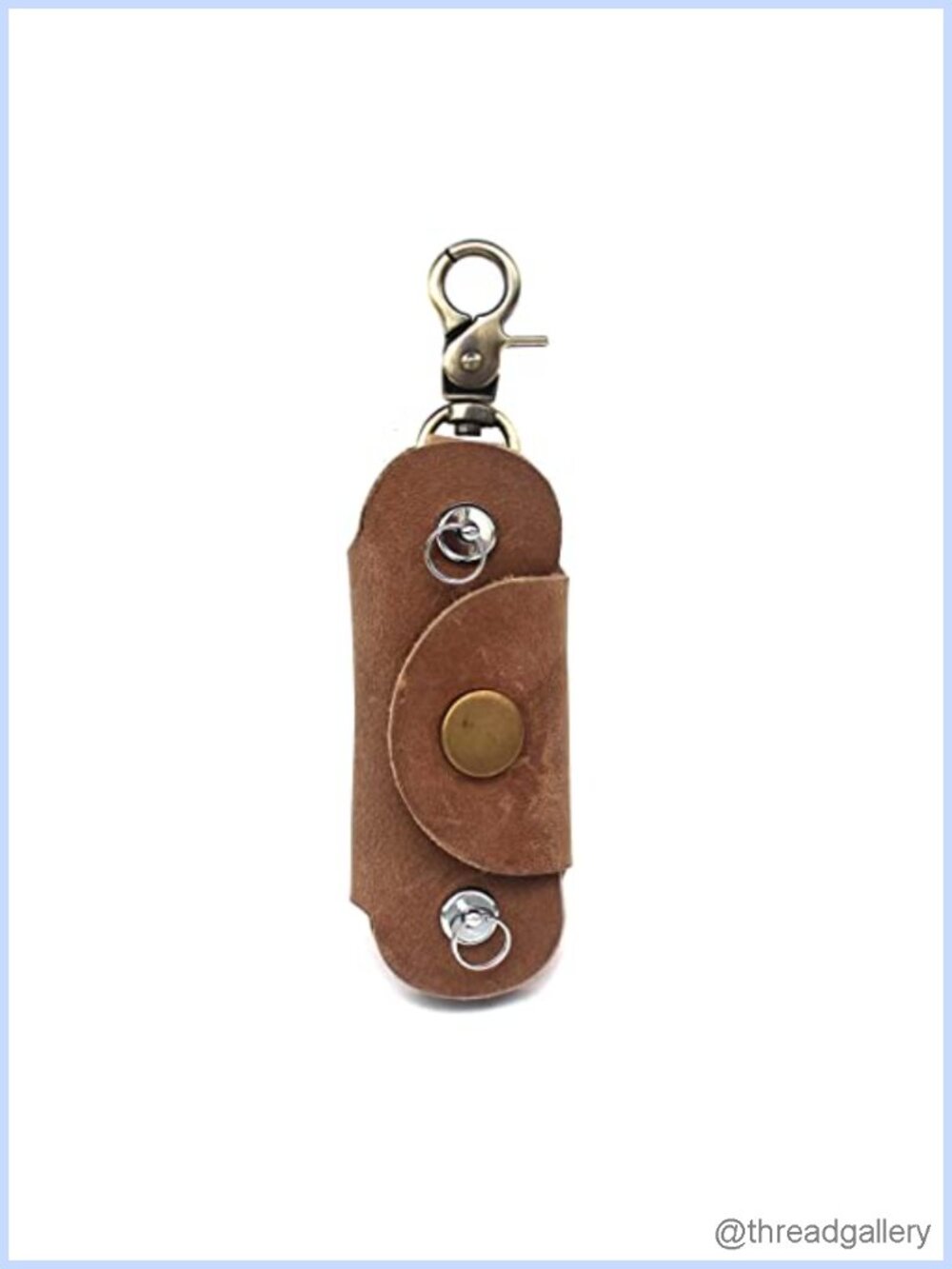 Handmade Genuine Leather Key Holder Case Vintage Cowhide Key Organizer
